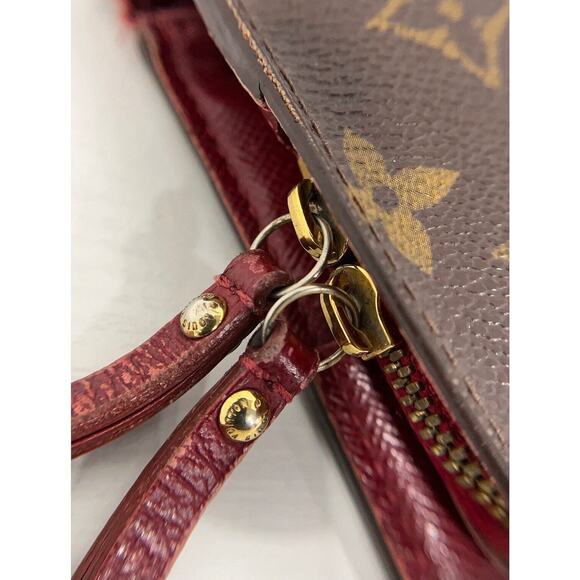 Authentic Louis Vuitton Monogram Portefeuille Insolite Red-Burgundy Long Wallet - Picture 5 of 9
